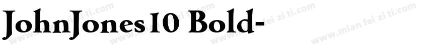 JohnJones10 Bold字体转换